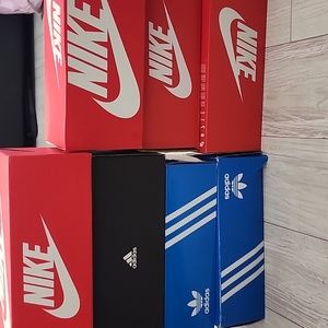 Empty sneakers boxes